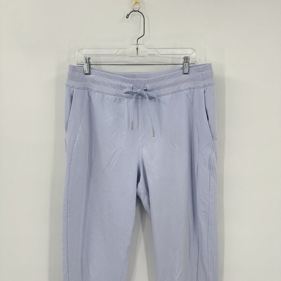 LULULEMON pants scuba high rise jogger french terry pastel blue drawstring 12 - Picture 5 of 9